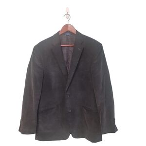 Cam Newton Made Mens Corduroy Cotton Charcoal Gray Blazer Size 44R‎